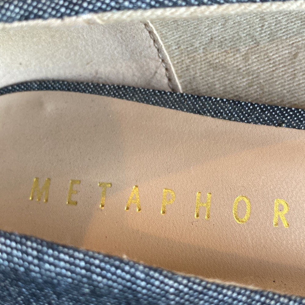 Metaphor Women’s Black with Flower Design Flats Shoes 8 - Picture 5 of 7